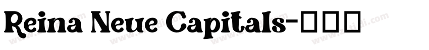 Reina Neue Capitals字体转换